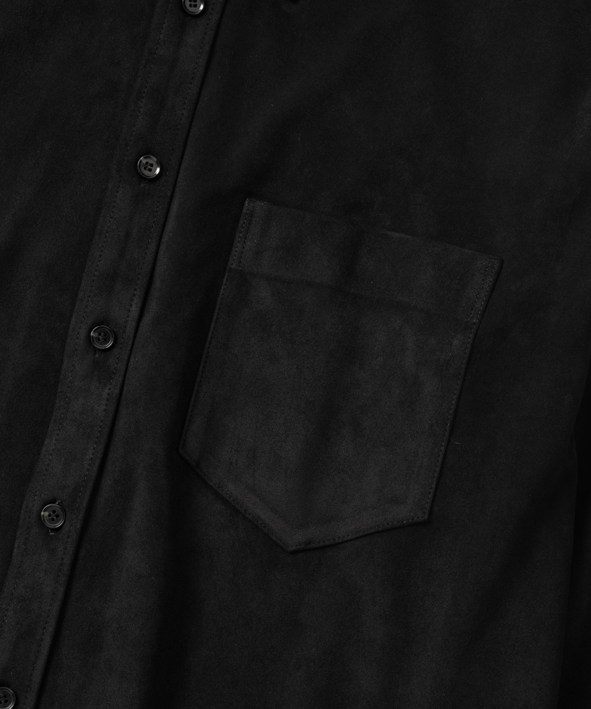 넌블랭크(NONBLANK) 스웨이드 셔츠_BLACK