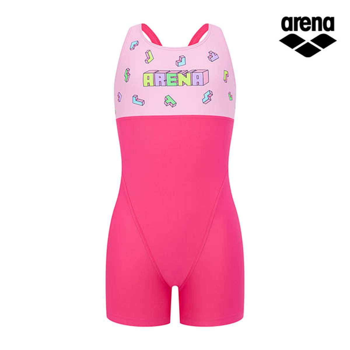 아레나 키즈(ARENA KIDS) 큐브 아동 3부 반신 레이서백 A5BG1GL04PNK