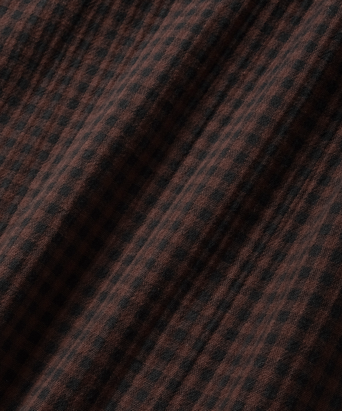 넌블랭크(NONBLANK) 깅엄 체크 셔츠_BROWN