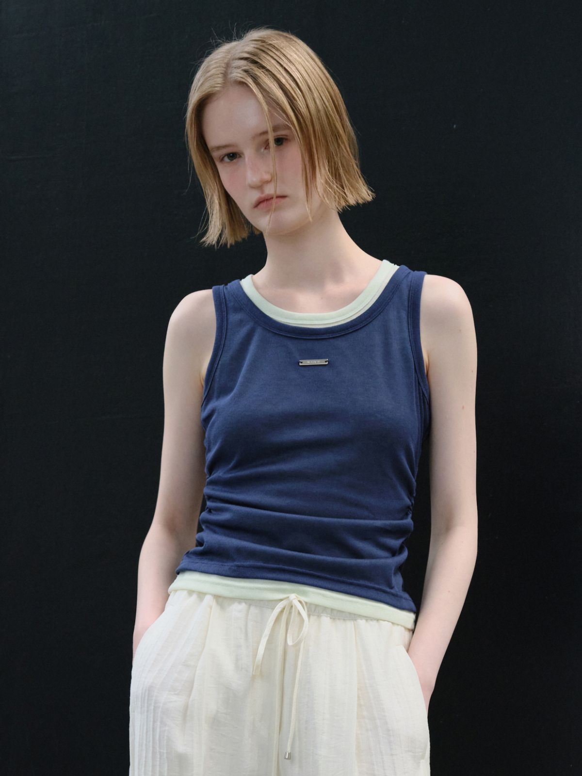 레이브(RAIVE) Layered Sleeveless Top VW5ME606_4color