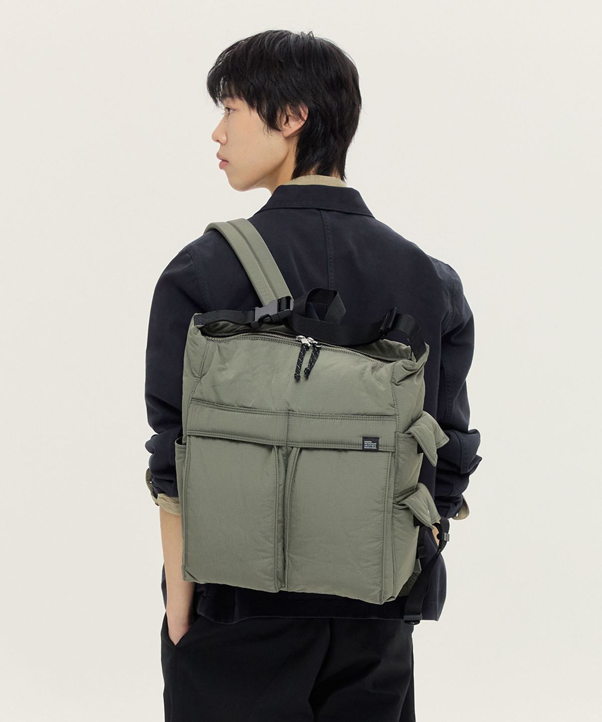스위치(SWEETCH) CITY BOYS 2WAY RUCKSACK 001 Moss Grey - 사이즈 & 후기 | 무신사