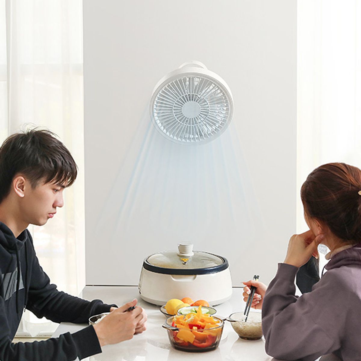 지클랜(GCLAN) 90/360도 회전 무드등 선풍기 with 삼각대/리모컨 G-F8 8000mAh