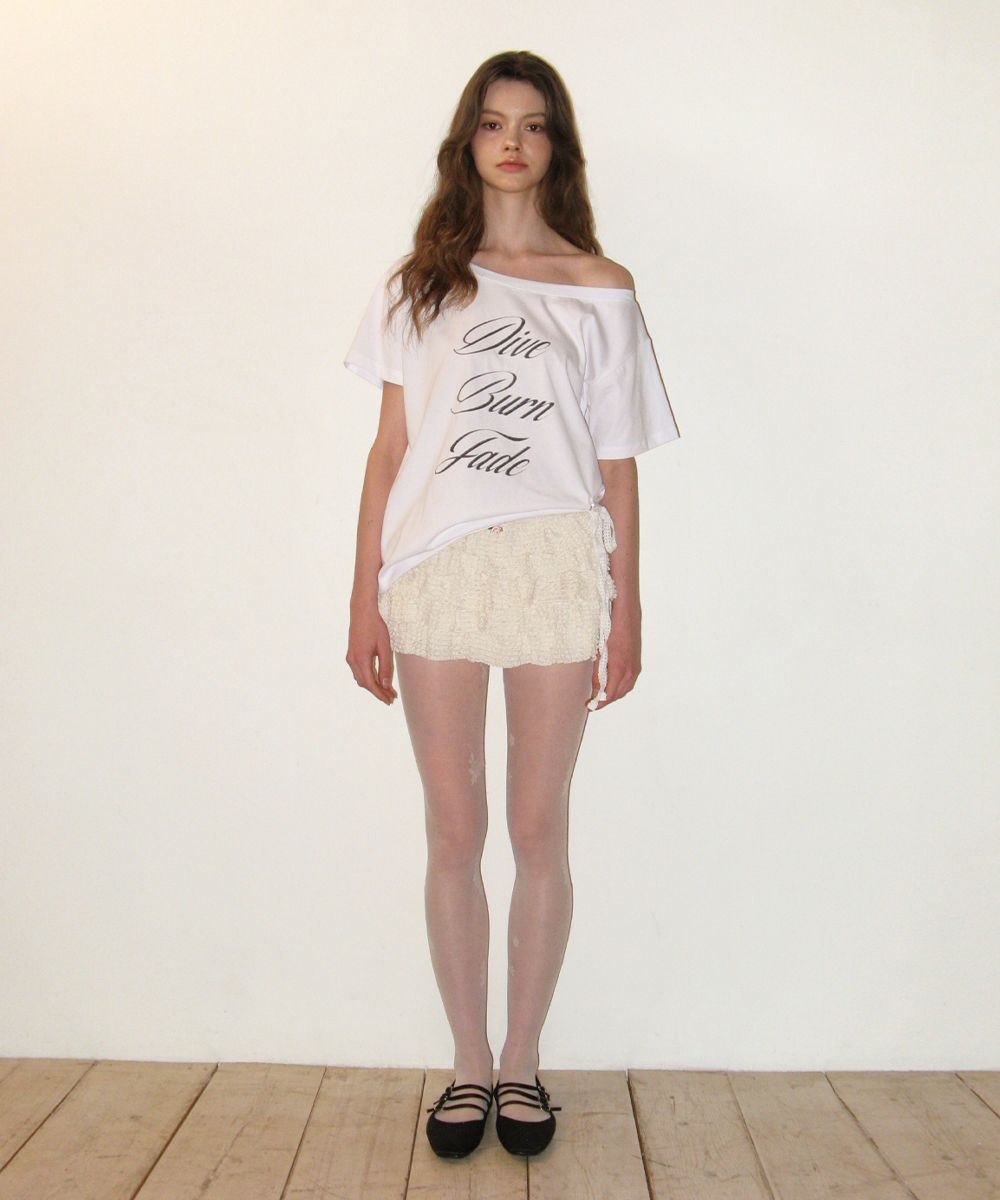 ★CRANK★LACE STRING OFF SHOULDER TOP_WHITE ★正規品/送料込 MUSINSA公式 | CRANK Lace String Off Shoulder Top_White