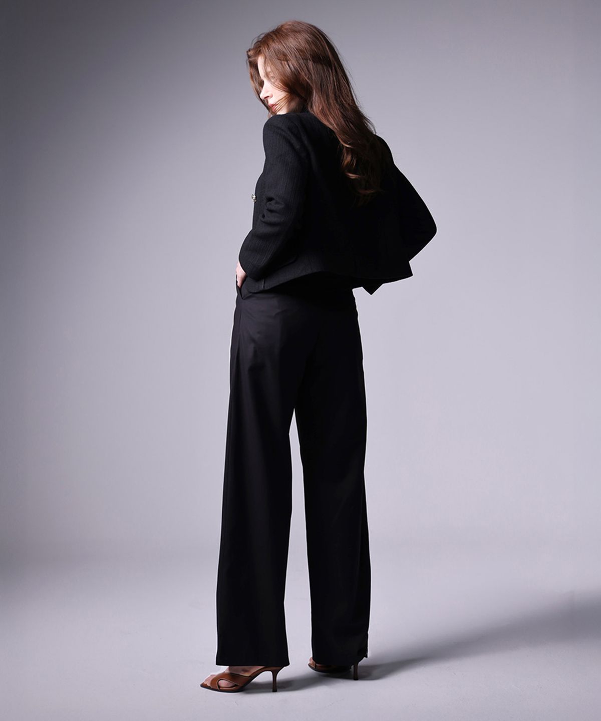 다이어스(DYUS) Pintuck Wide Pants Black
