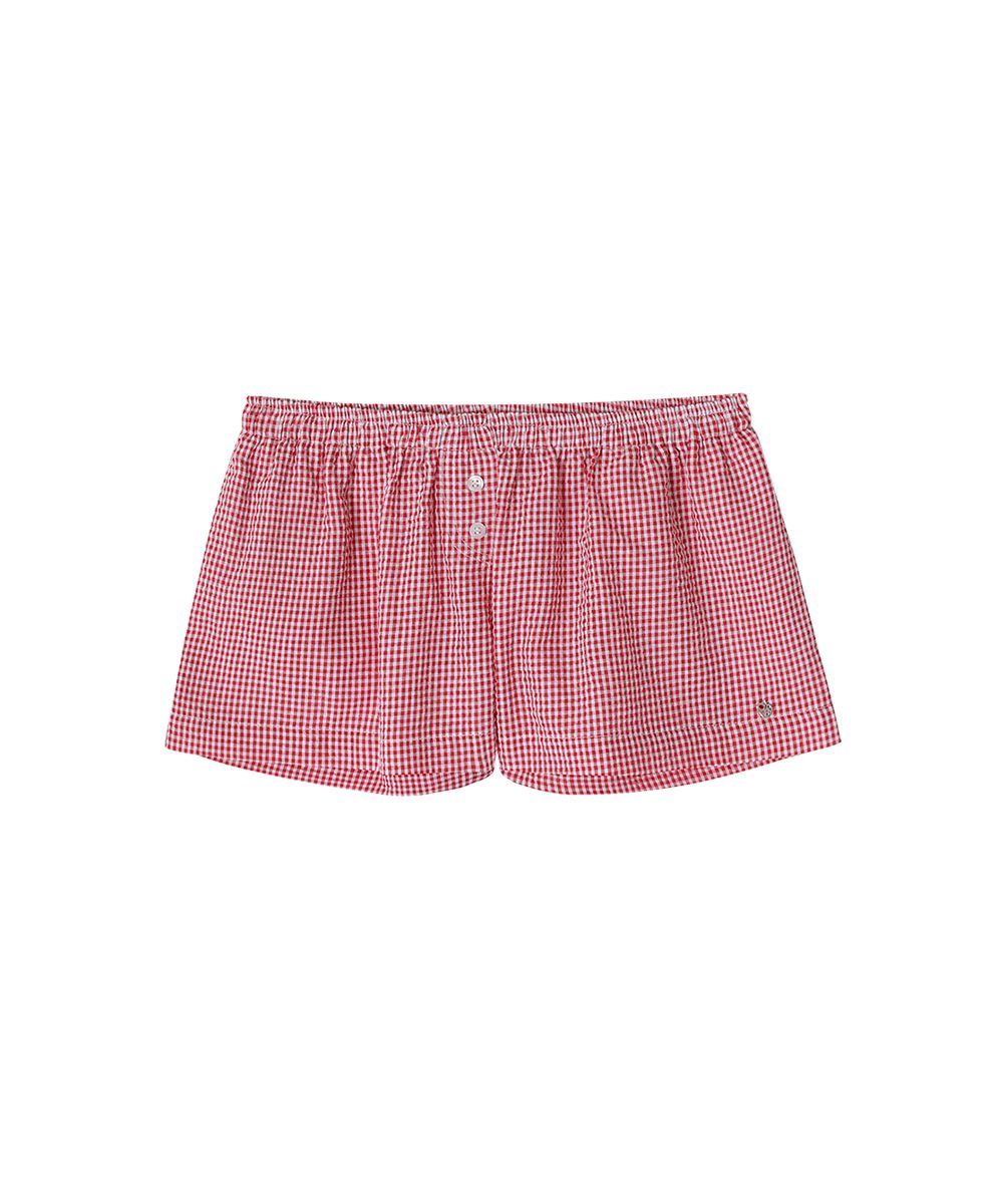 ★CRANK★CHECK TRUNK SHORTS_RED★正規品/韓国直送料込/人気 MUSINSA | CRANK Check Trunk Shorts_Red