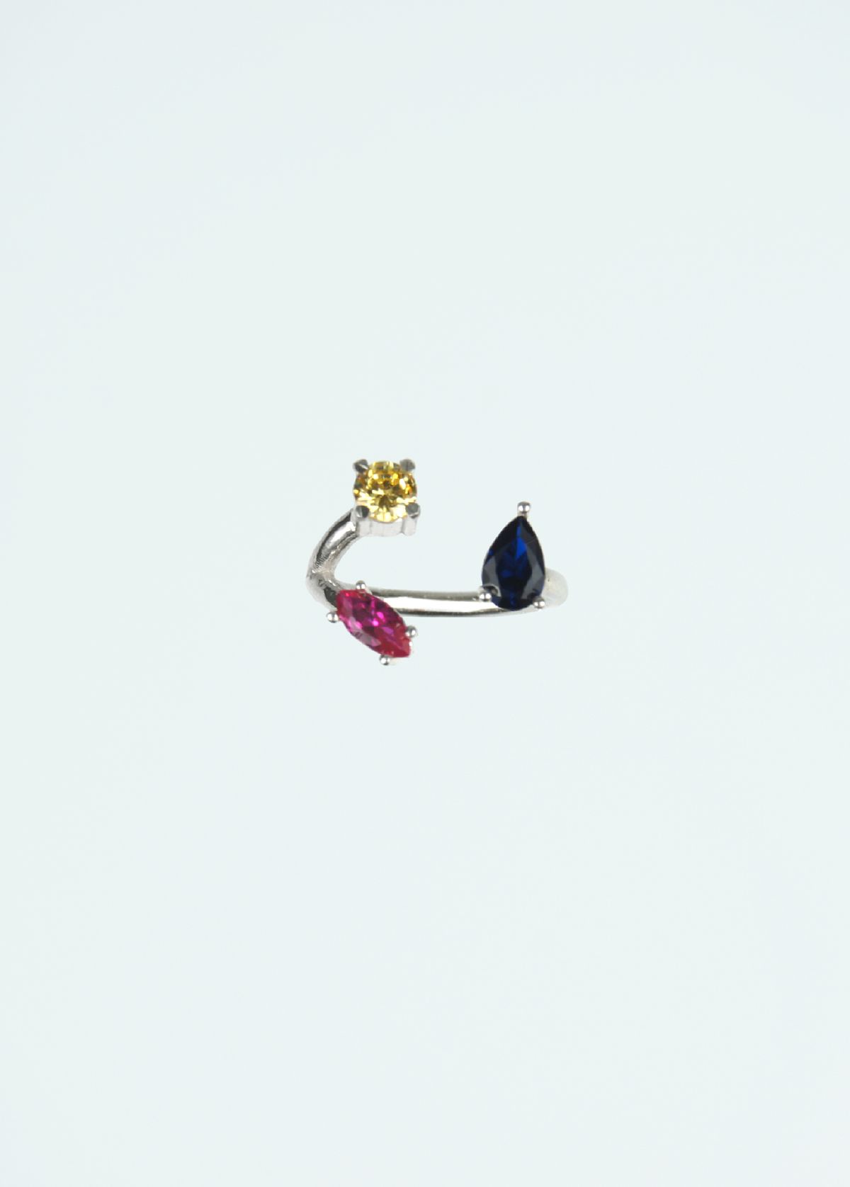 로울(LOWOOL) Frog sparkle silver ring