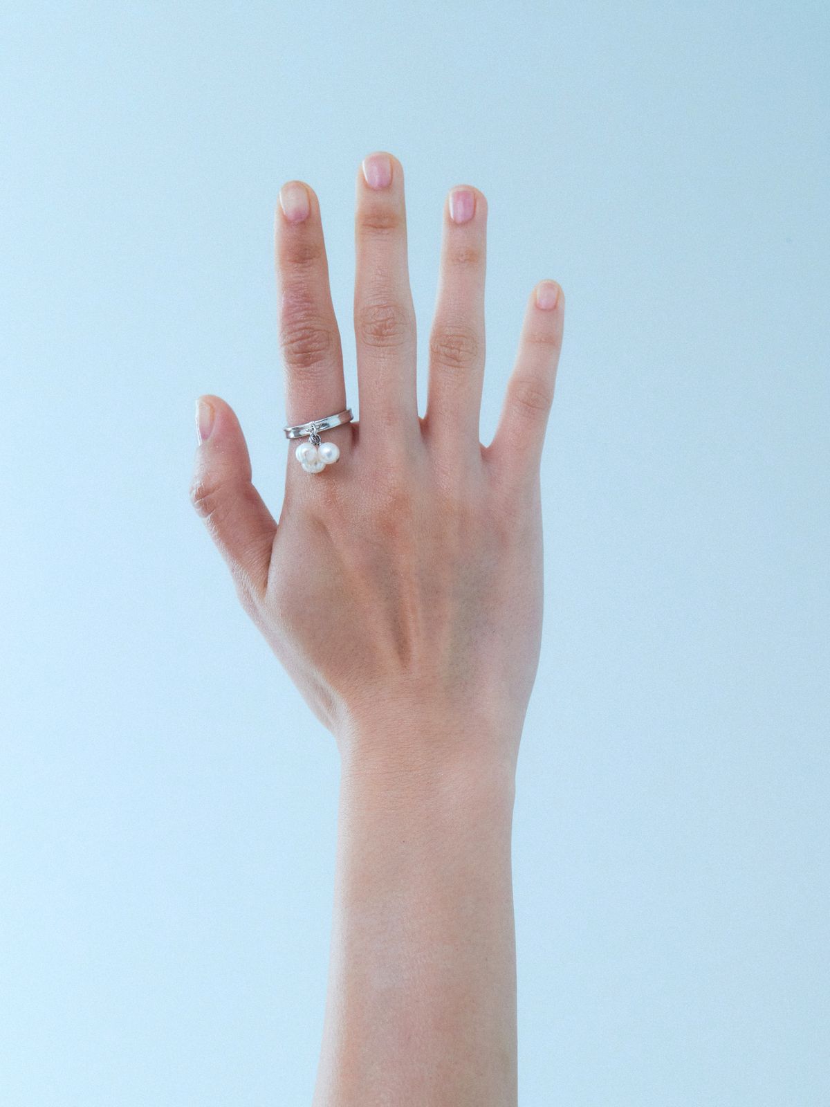 로울(LOWOOL) Tree pearls silver ring