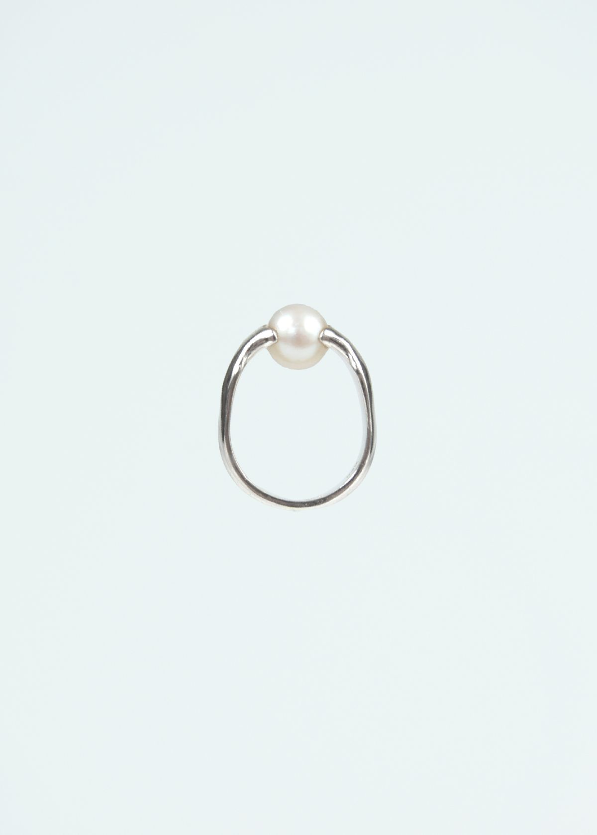 로울(LOWOOL) Dew pearl silver ring