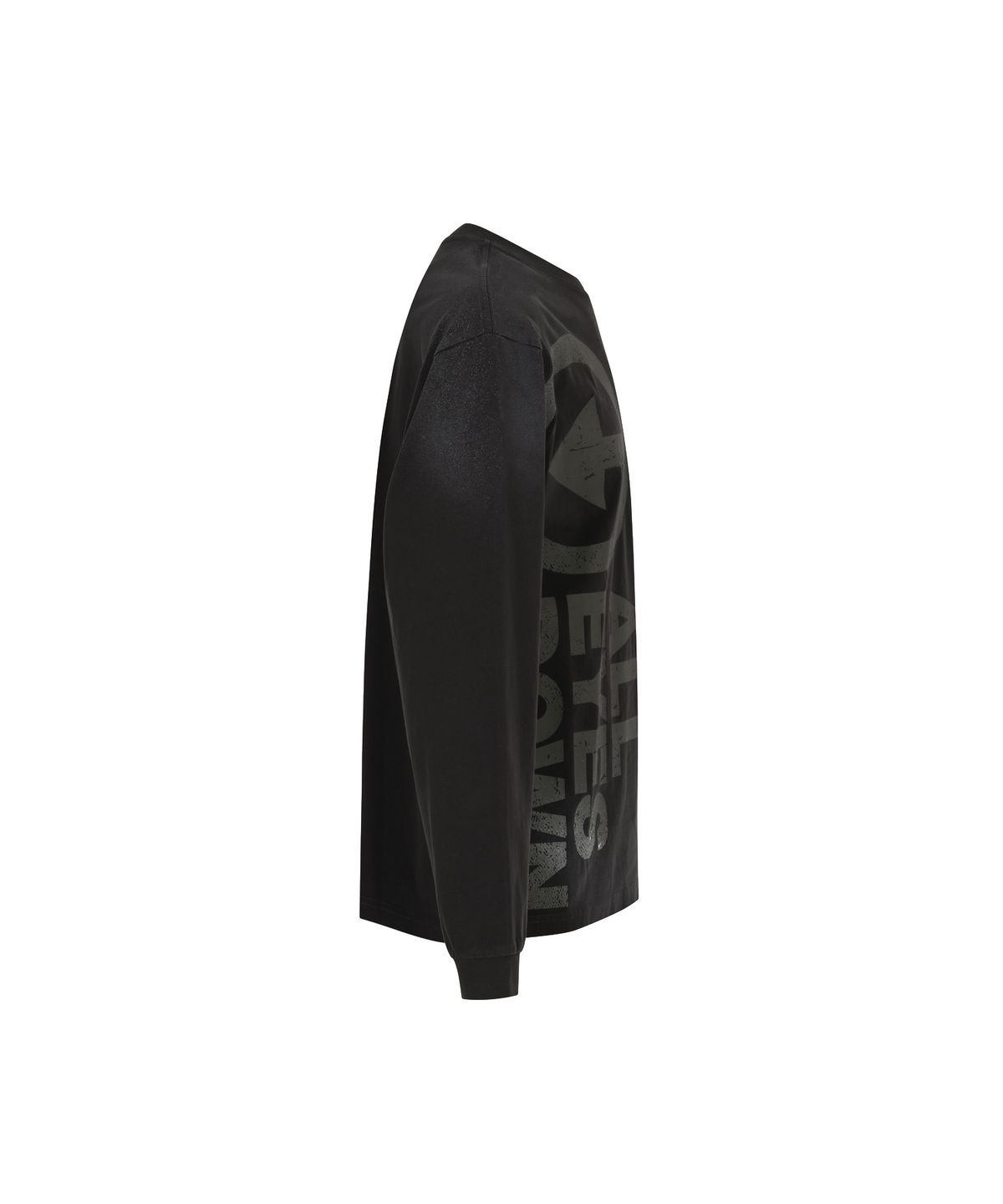 올아이즈다운(ALL EYES DOWN) VINTAGE WASHING BIG LOGO LONG SLEEVE (CHARCOAL)