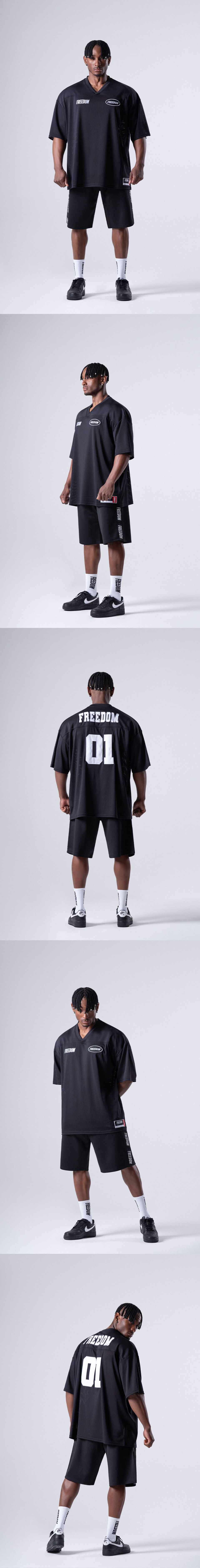 MUSINSA公式 | FREEDOM Mesh Rugby Jersey_2color