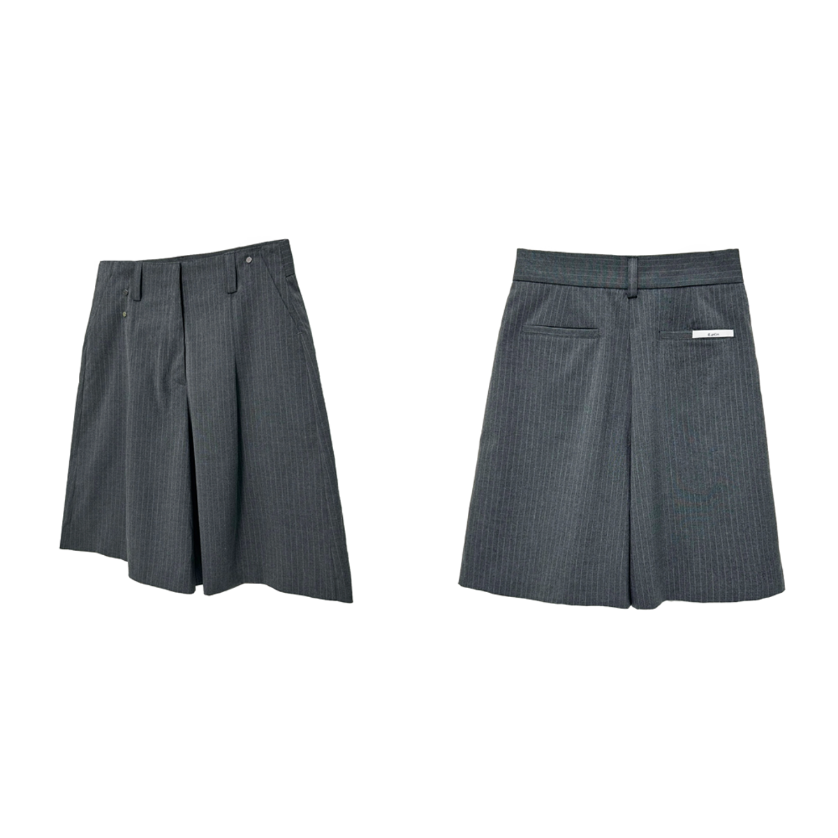 이지킴(EZKIM) STRIPE RIVET BERMUDA PANTS