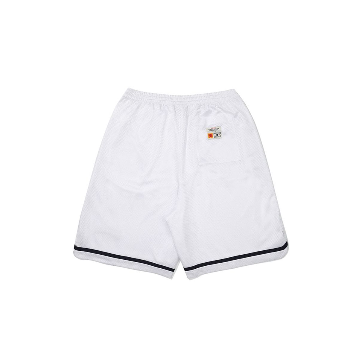 코닥(KODAK) 바스켓볼 5부 메쉬 반바지 WHITE