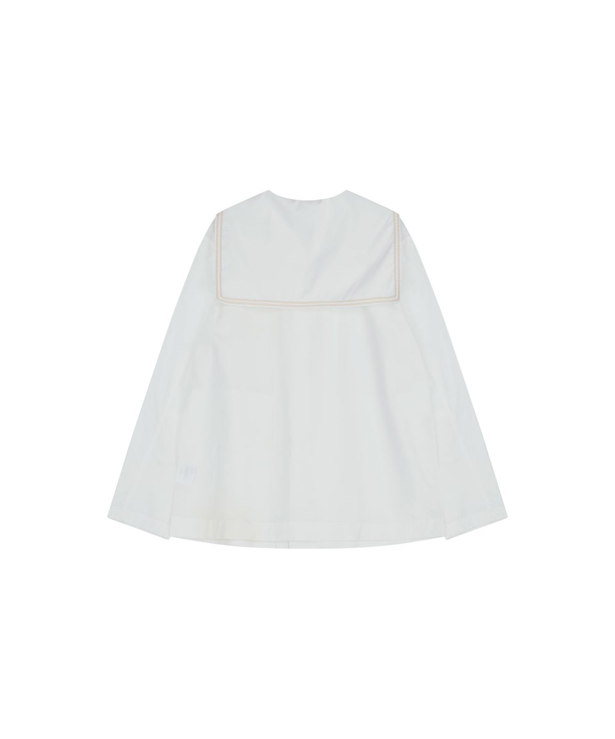 비자비(VIS A VIS) SAILOR COLLAR FRONT TIE SHIRT (WHITE)