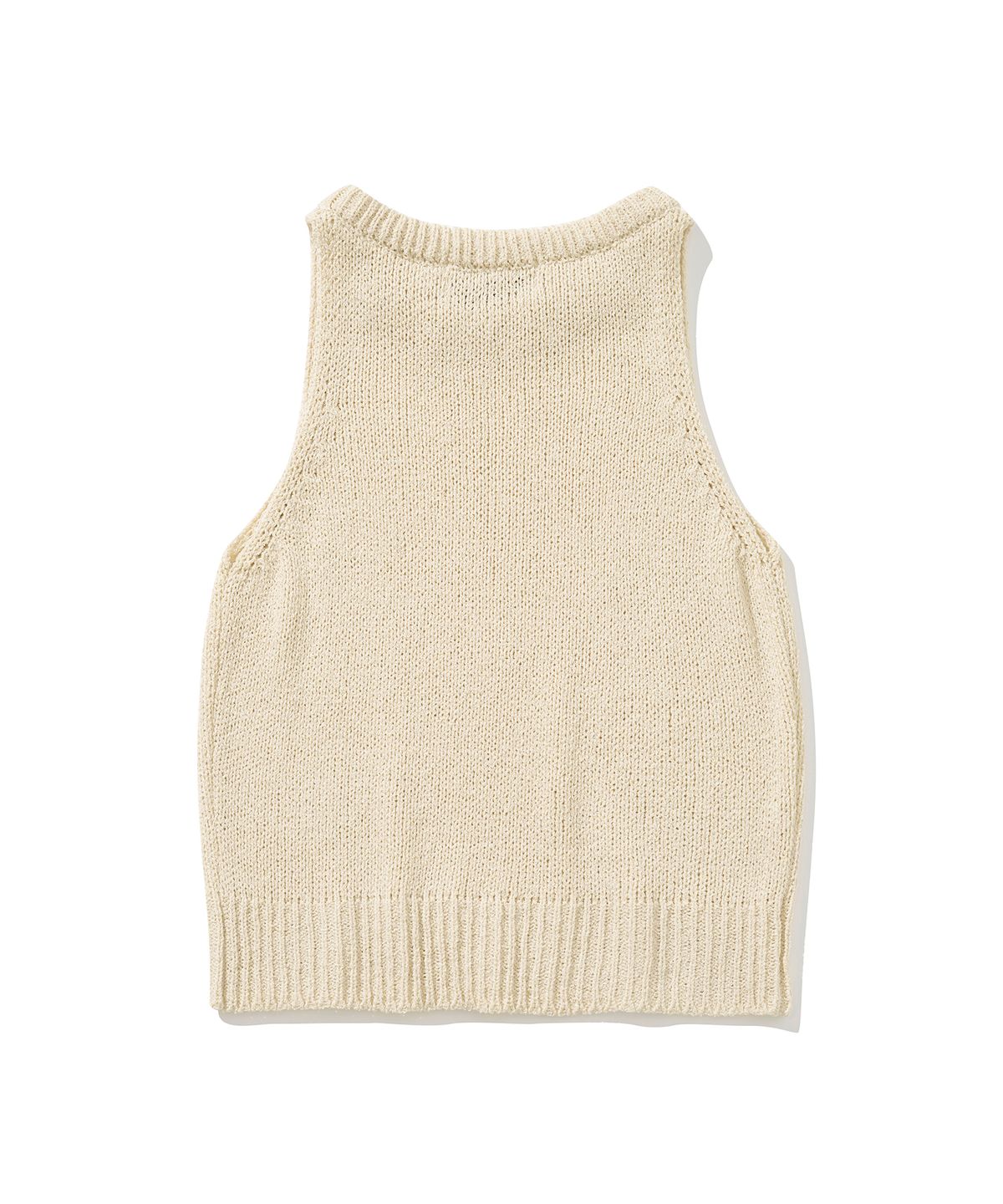 니티드(KNITTED) (W) 썸머 부클 슬리브리스 LINEN