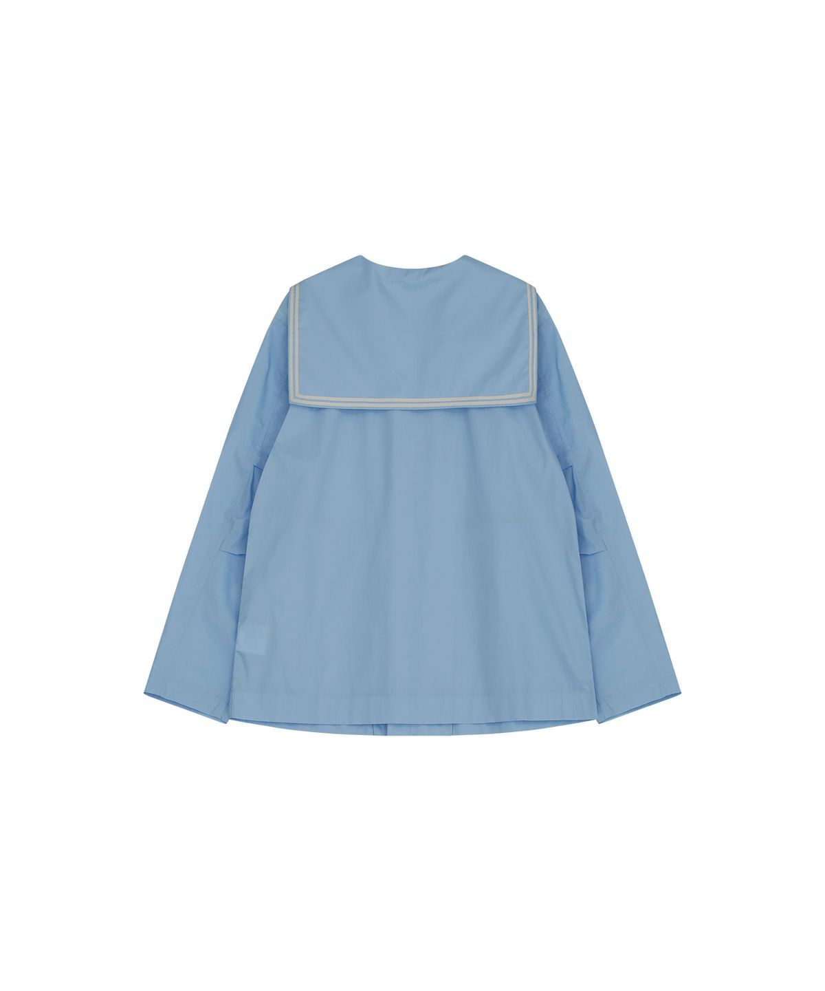 비자비(VIS A VIS) SAILOR COLLAR FRONT TIE SHIRT (L.T BLUE)