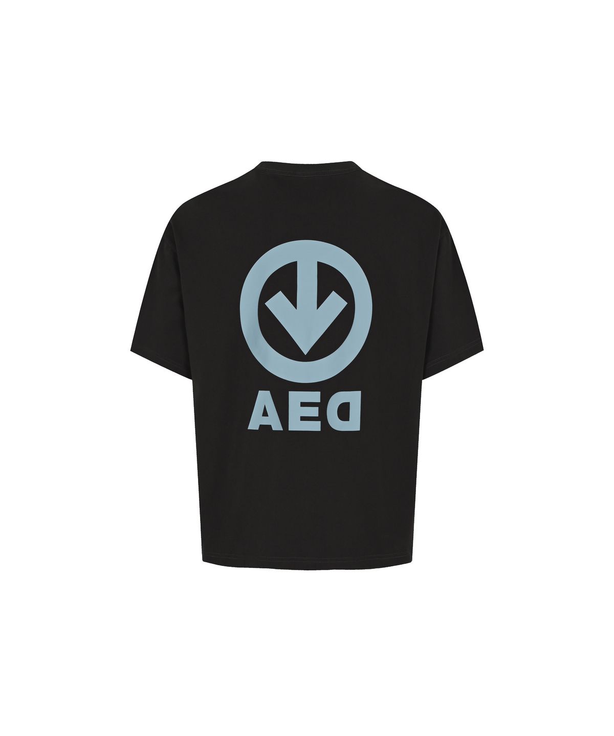 올아이즈다운(ALL EYES DOWN) PIGMENT BASIC LOGO T-SHIRT (CHARCOAL)