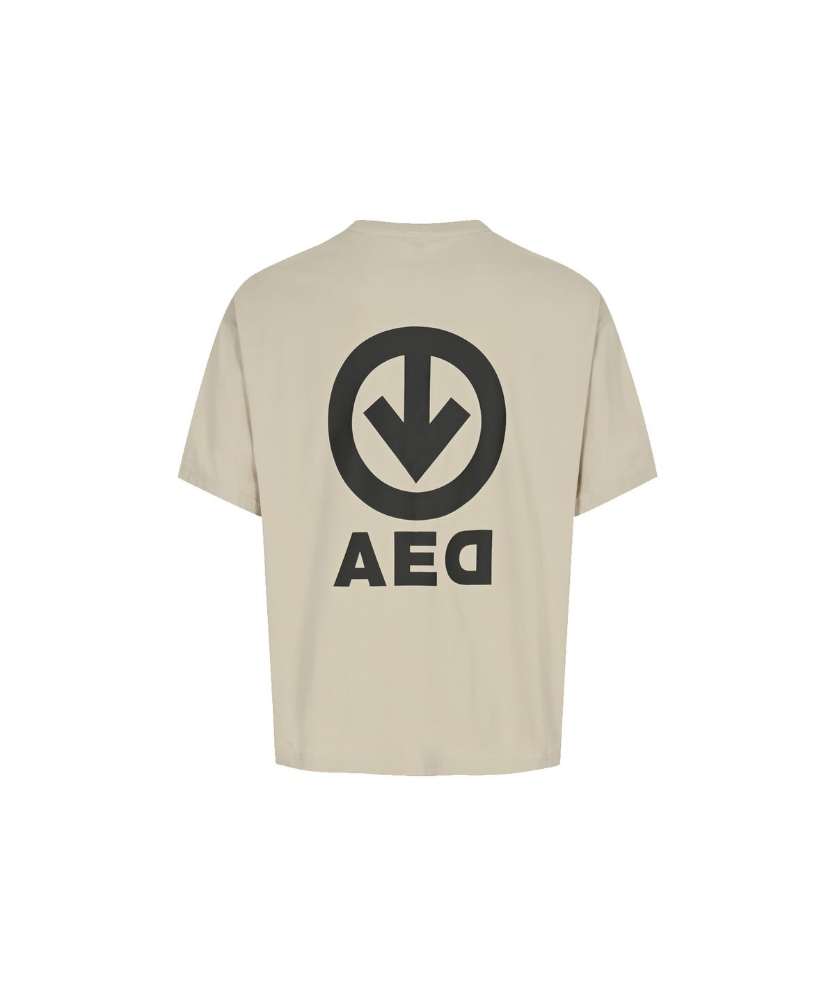 올아이즈다운(ALL EYES DOWN) PIGMENT BASIC LOGO T-SHIRT (SAND)