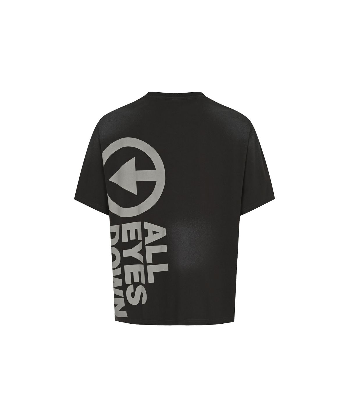 올아이즈다운(ALL EYES DOWN) VINTAGE WASHING AED T-SHRIT (CHARCOAL)
