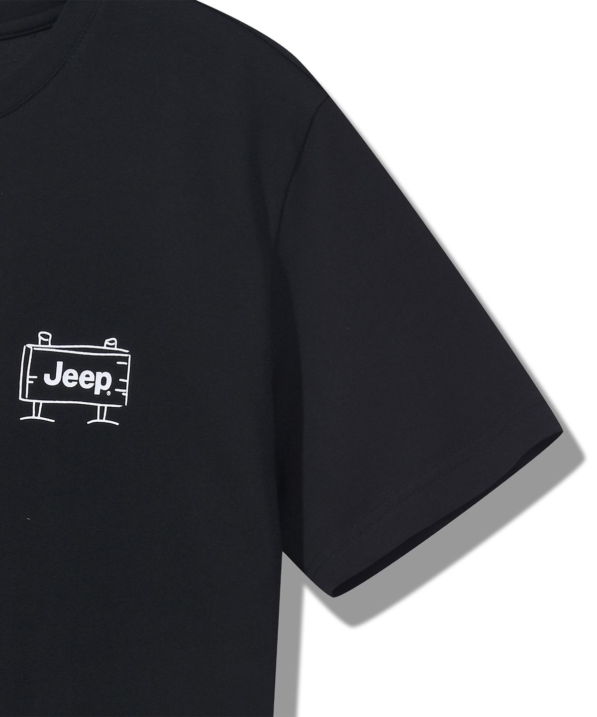 지프키즈(JEEPKIDS) 캠핑 스케쳐스 에어라이트 티셔츠 (KR5TSU143BK)