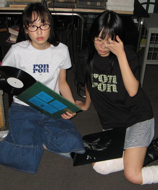Tシャツ・カットソー RONRON LABEL LOGO CROP T SHIRT MELANGE NAVY RR25BST4256MN MUSINSA公式 | RONRON LABEL LOGO CROP T SHIRT MELANGE NAVY