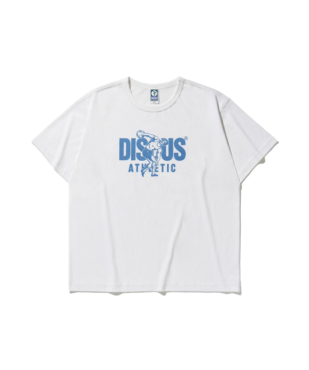 디스커스 애슬레틱(DISCUS ATHLETIC) 리사이클 코튼 티셔츠
