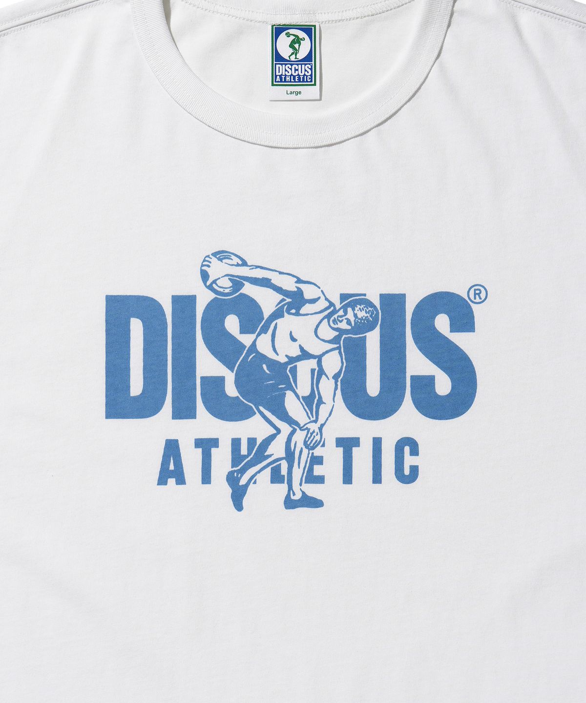 디스커스 애슬레틱(DISCUS ATHLETIC) 리사이클 코튼 티셔츠