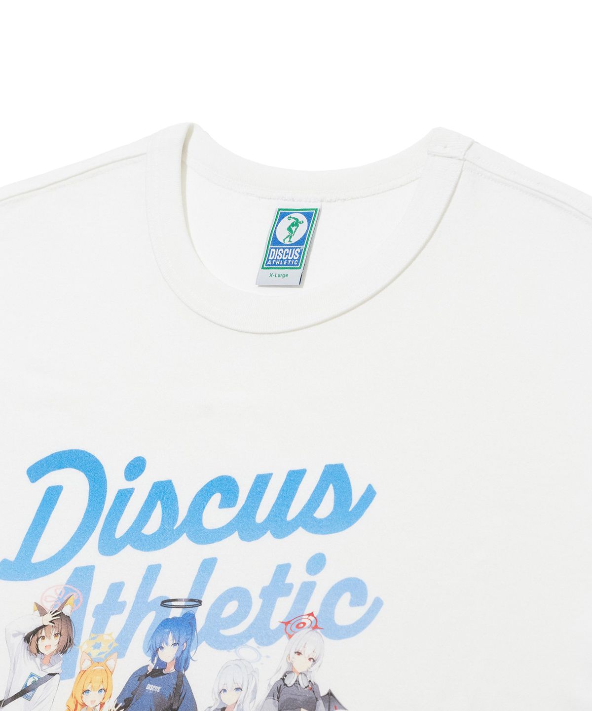 디스커스 애슬레틱(DISCUS ATHLETIC) 황륜대제 애슬레틱 티셔츠 화이트