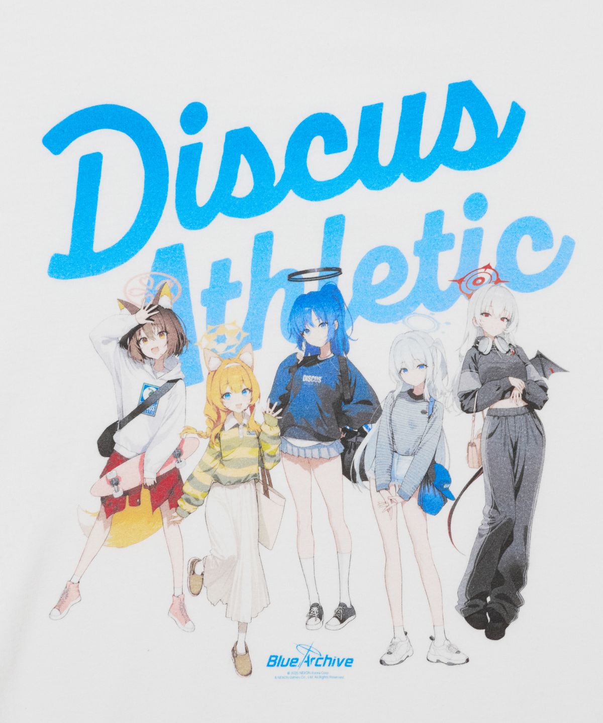 디스커스 애슬레틱(DISCUS ATHLETIC) 황륜대제 애슬레틱 티셔츠 화이트