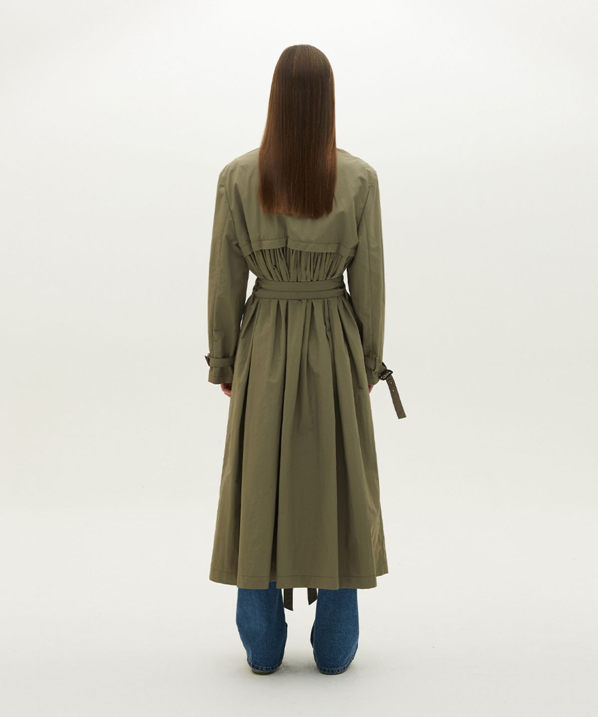 므아므(MMAM) Double belt trench coat