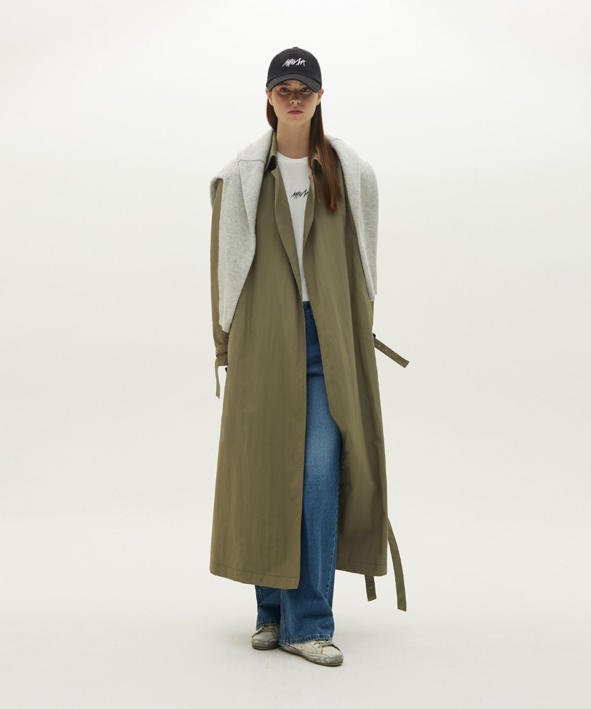므아므(MMAM) Double belt trench coat