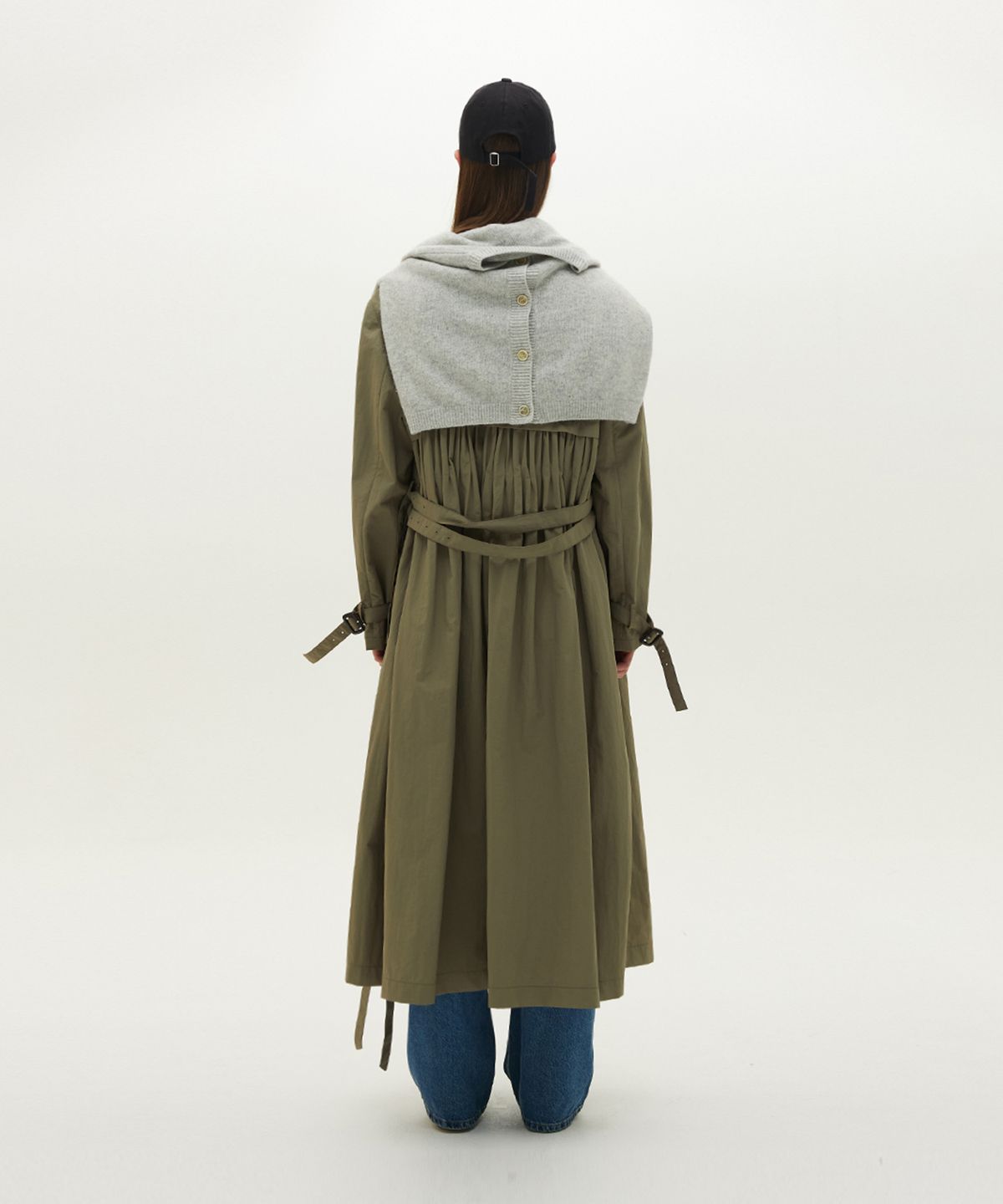 므아므(MMAM) Double belt trench coat