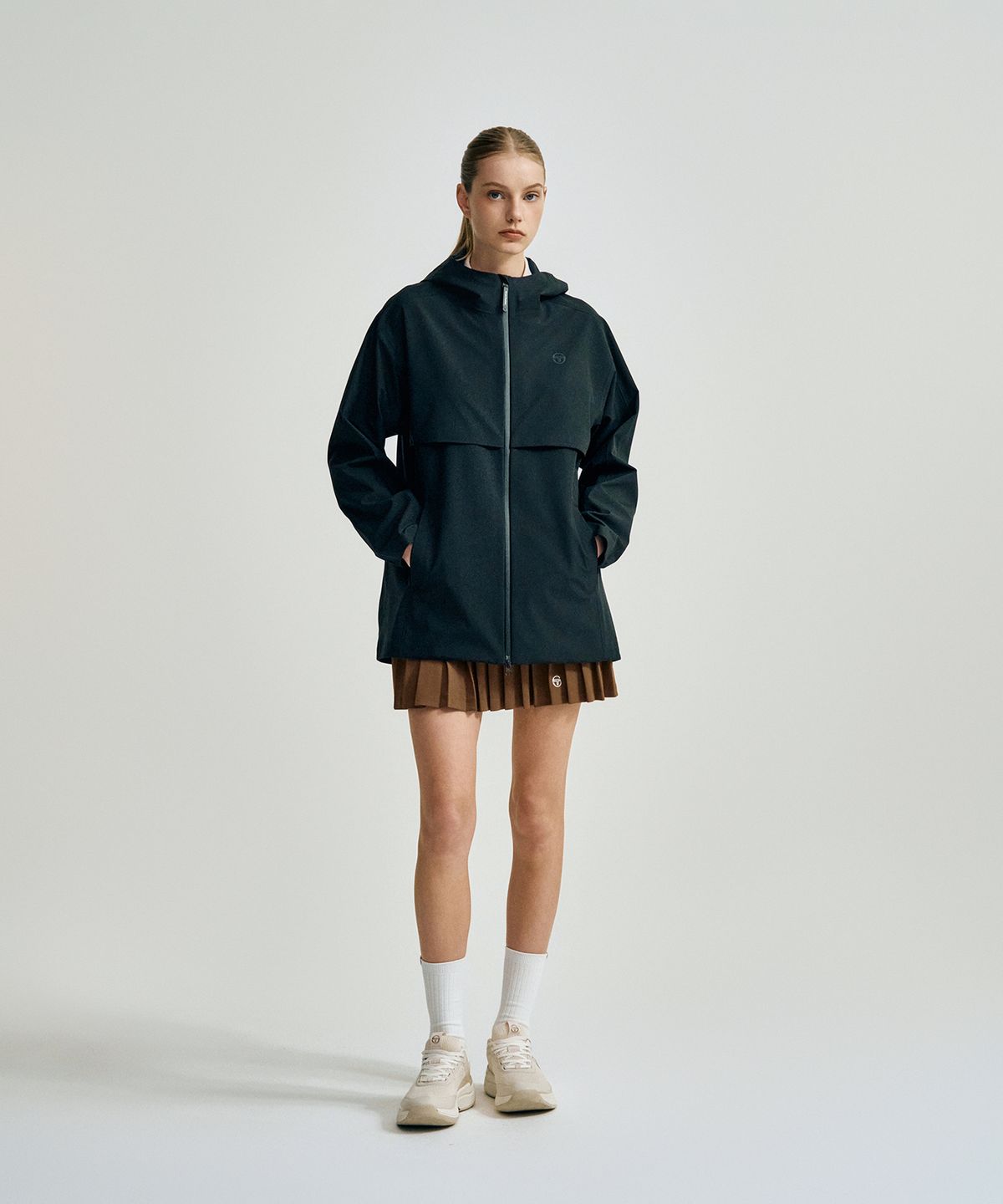 세르지오 타키니(SERGIO TACCHINI) W 3레이어 쉴드 우븐 중기장 자켓