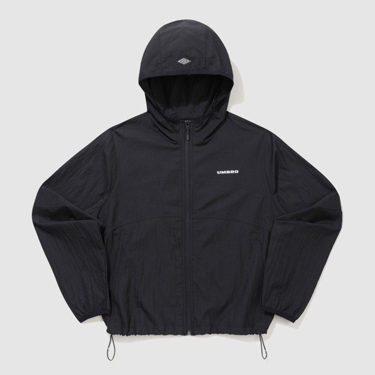엄브로(UMBRO) 라이트브리즈 쿨링 우먼스 경량후드자켓 블랙(UQ222CJK66)