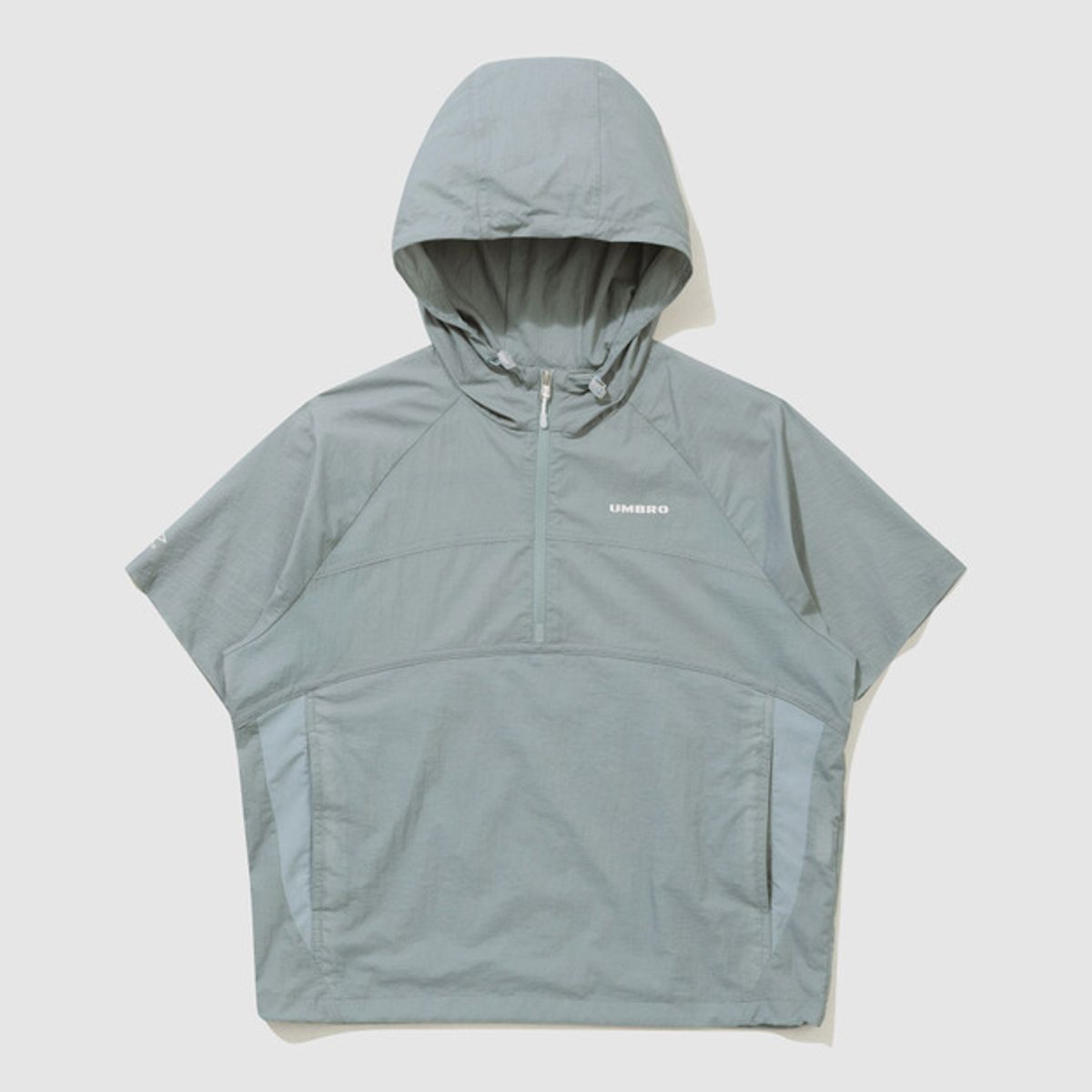 엄브로(UMBRO) 라이트브리즈 쿨링 반팔 후드 아노락 민트(UQ223CWT66)