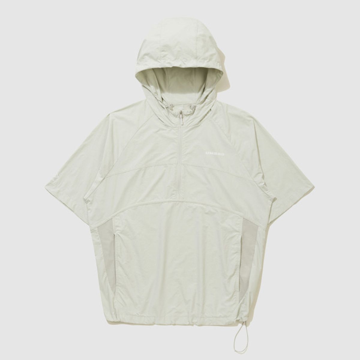 엄브로(UMBRO) 라이트브리즈 쿨링 반팔 후드 아노락 베이지(UQ223CWT66)