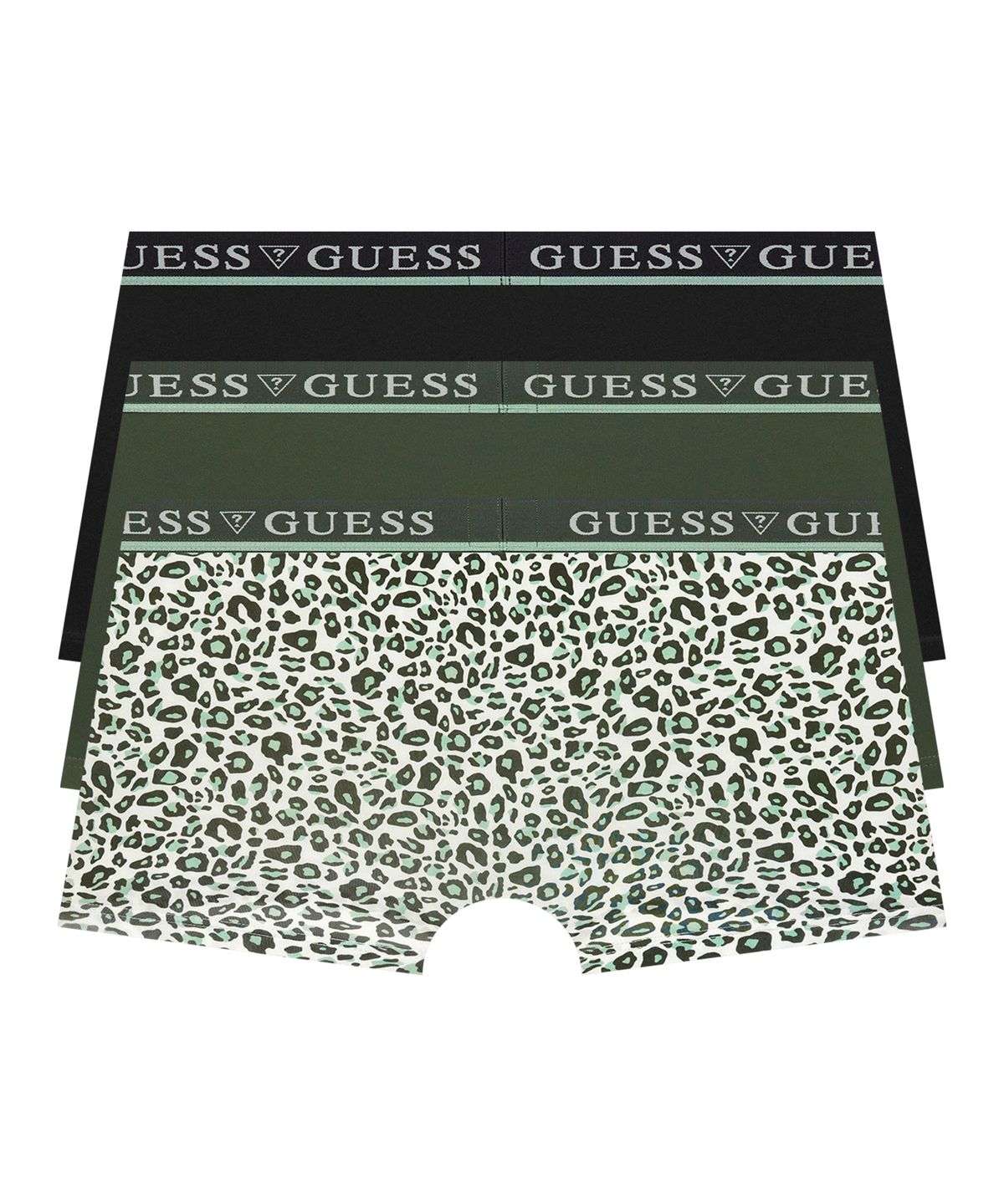 게스언더웨어(GUESS UNDERWEAR) 에어로쿨 밀리터리 드로즈 세트 3PACK