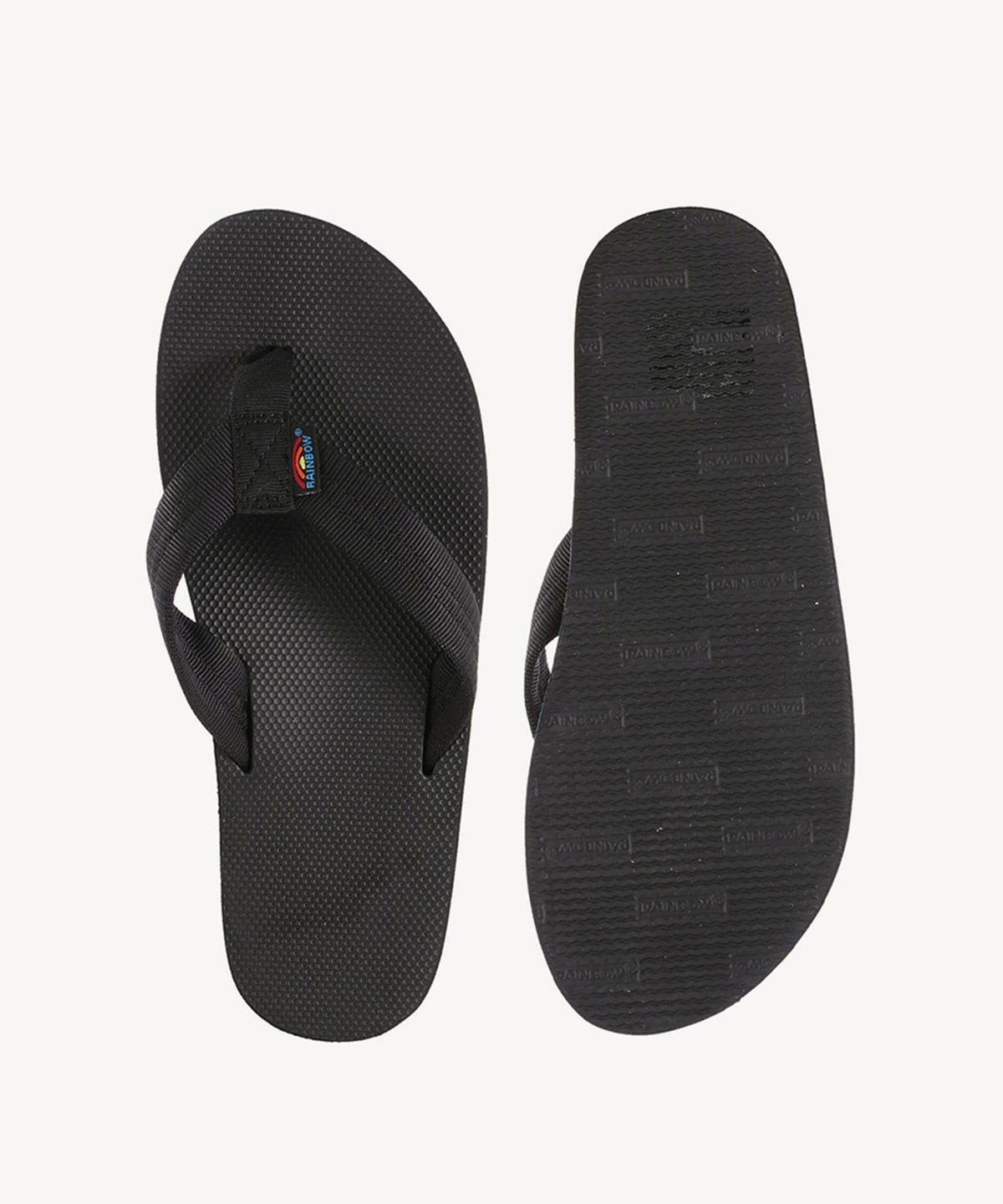 레인보우샌들(RAINBOW SANDALS) 리미티드에디션 블랙 러버 샌들 플립플랍
