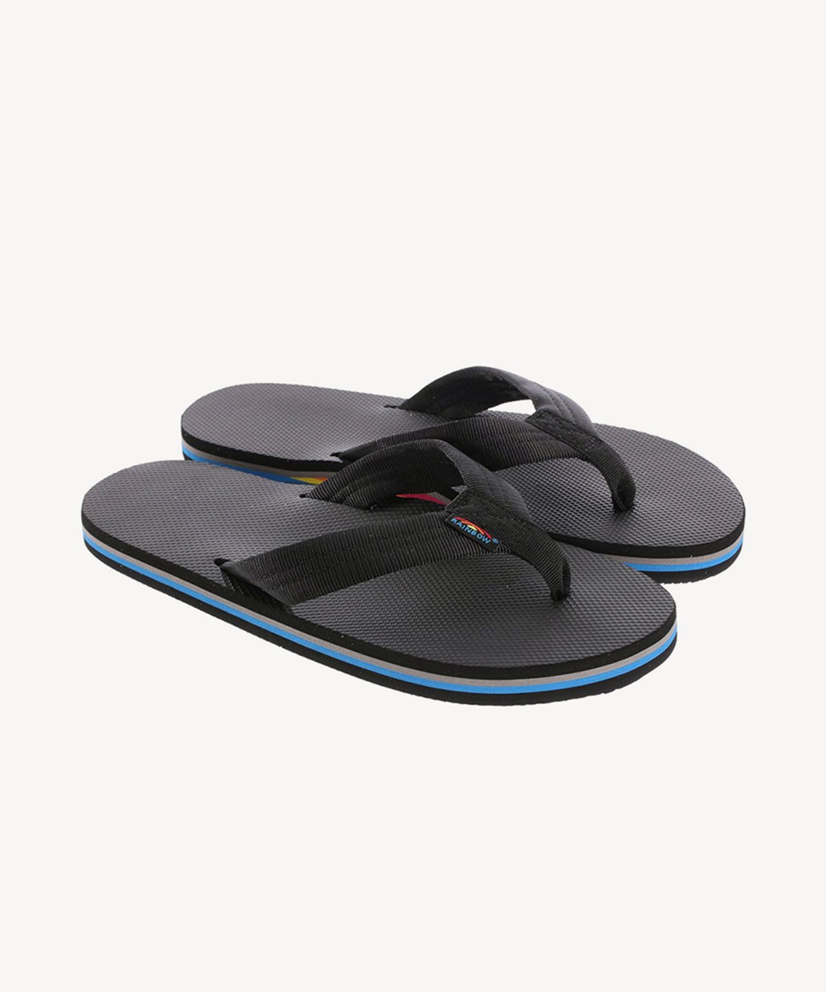 레인보우샌들(RAINBOW SANDALS) 리미티드에디션 블랙 러버 샌들 플립플랍