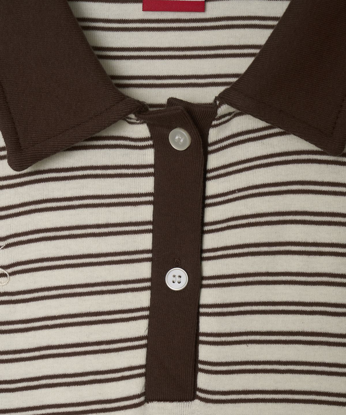 미나수(MENASOO) Color Combination Stripe Sleeveless_Brown