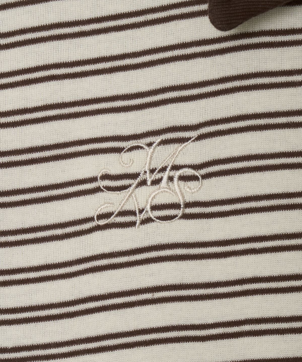 미나수(MENASOO) Color Combination Stripe Sleeveless_Brown