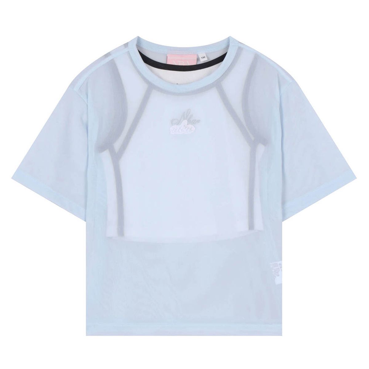 엔비에이 키즈(NBA KIDS) NBA 시스루 레이어드 티셔츠(K252TS663P) 라이트 블루