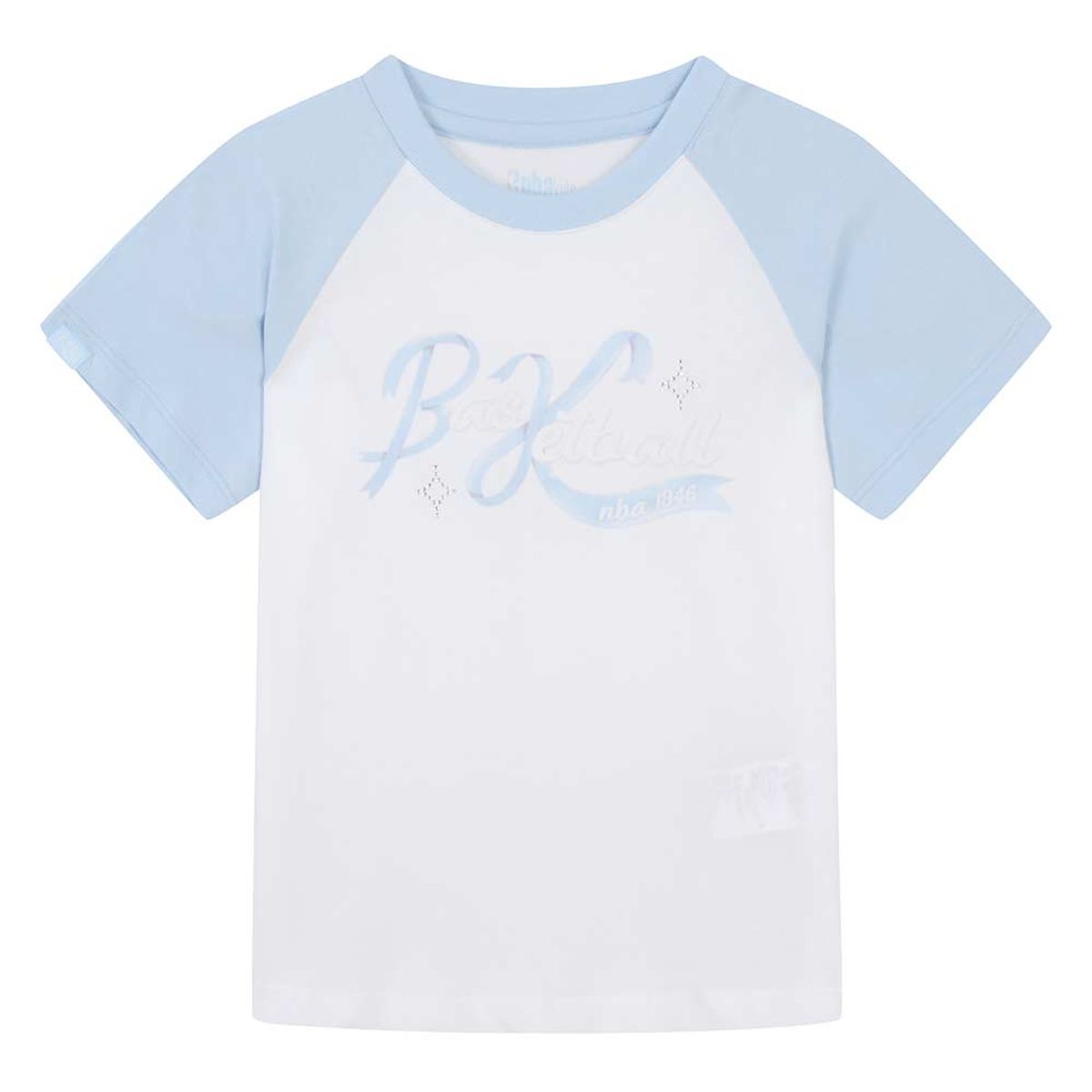 엔비에이 키즈(NBA KIDS) NBA 리본 그래픽티셔츠(K252TS630P) 스카이 블루
