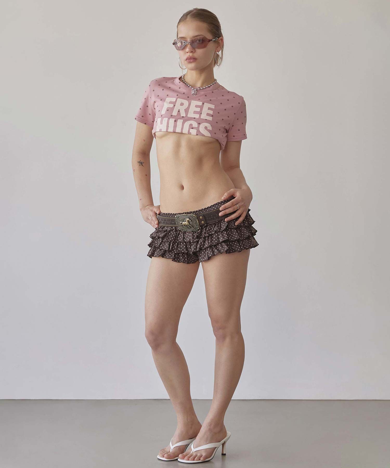 SCULPTOR Dot Volumer Shorts Mサイズ ブラウン MUSINSA | SCULPTOR Dot Volumer Shorts Brown
