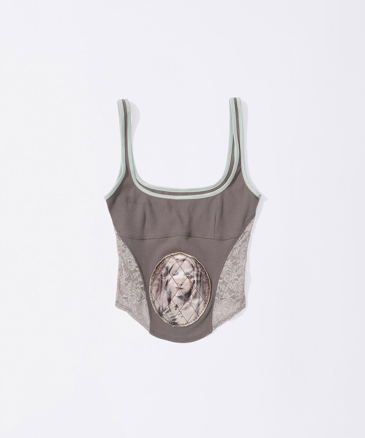 스컬프터(SCULPTOR) Beaded Maria Top Mocha