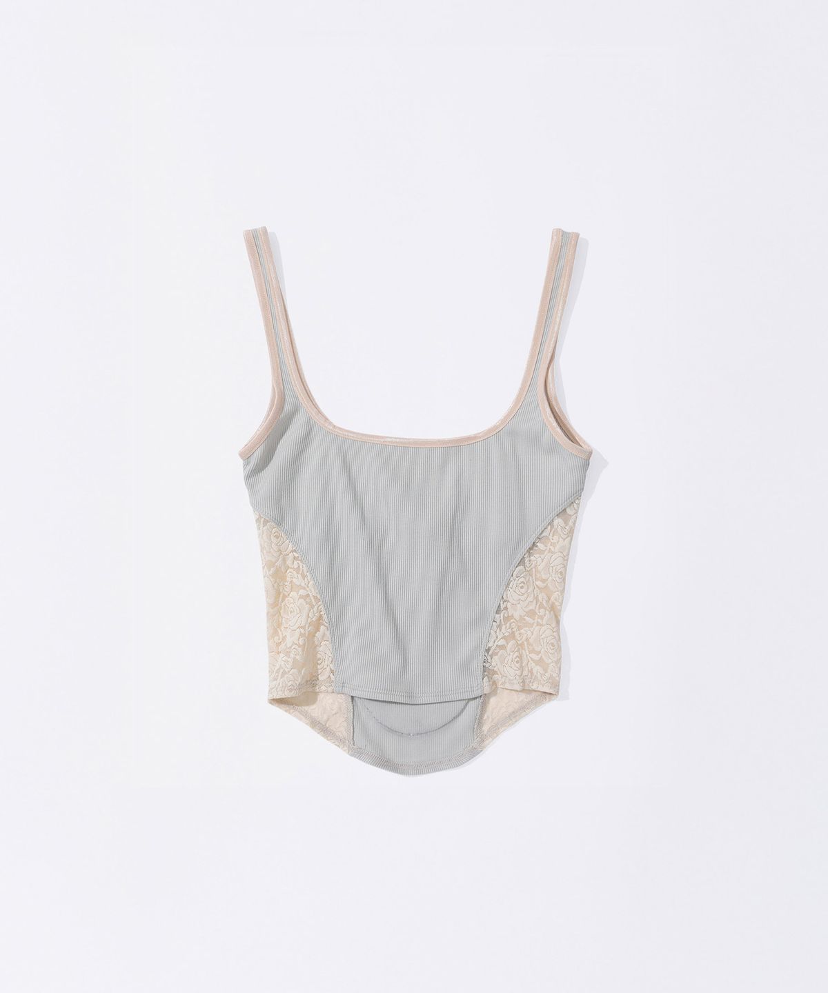 스컬프터(SCULPTOR) Beaded Maria Top Pale Gray
