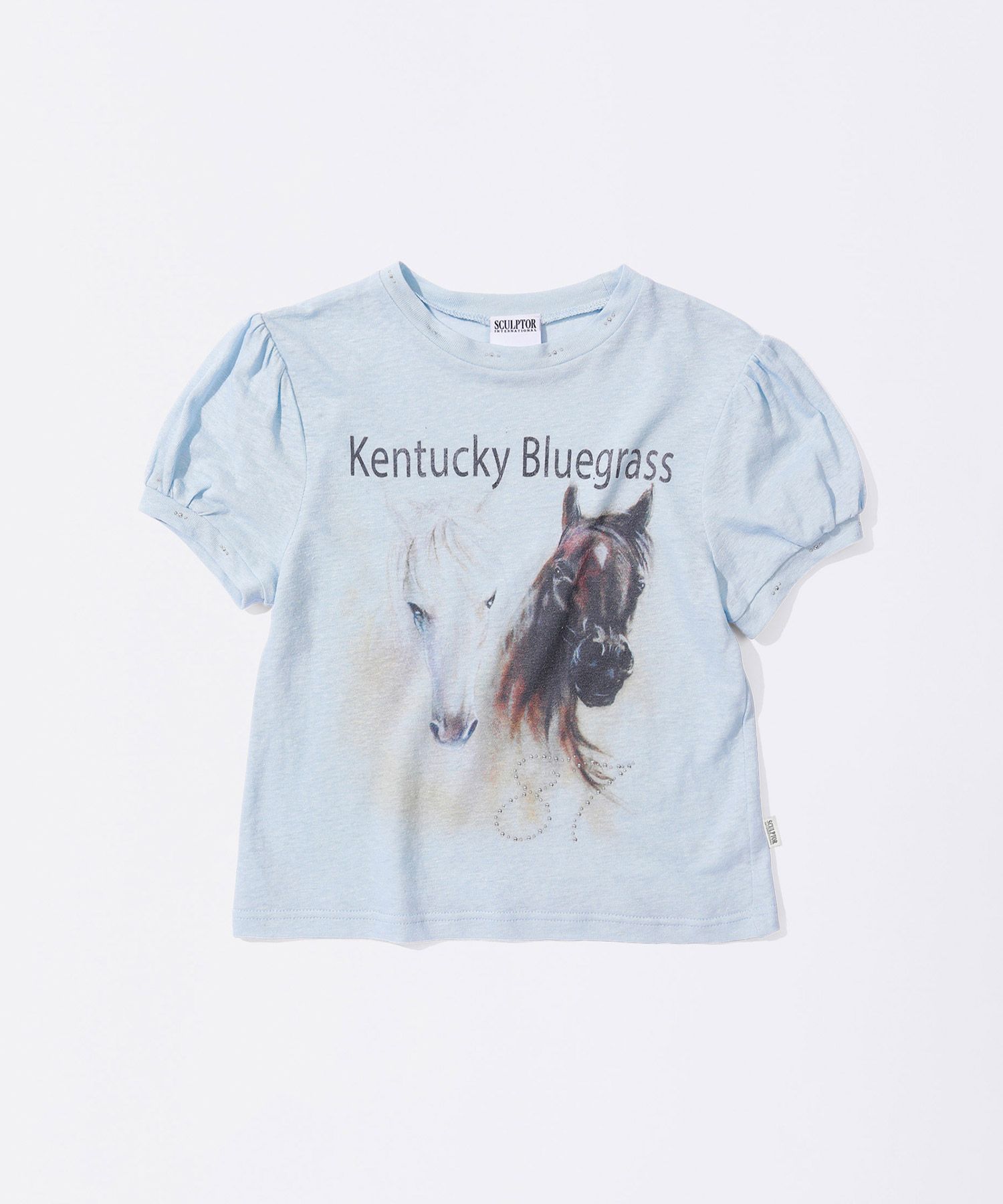 ★SCULPTOR★ Kentucky Stud Baby Tee Baby Blue SC25S263BL MUSINSA | SCULPTOR Kentucky Stud Baby Tee Baby Blue