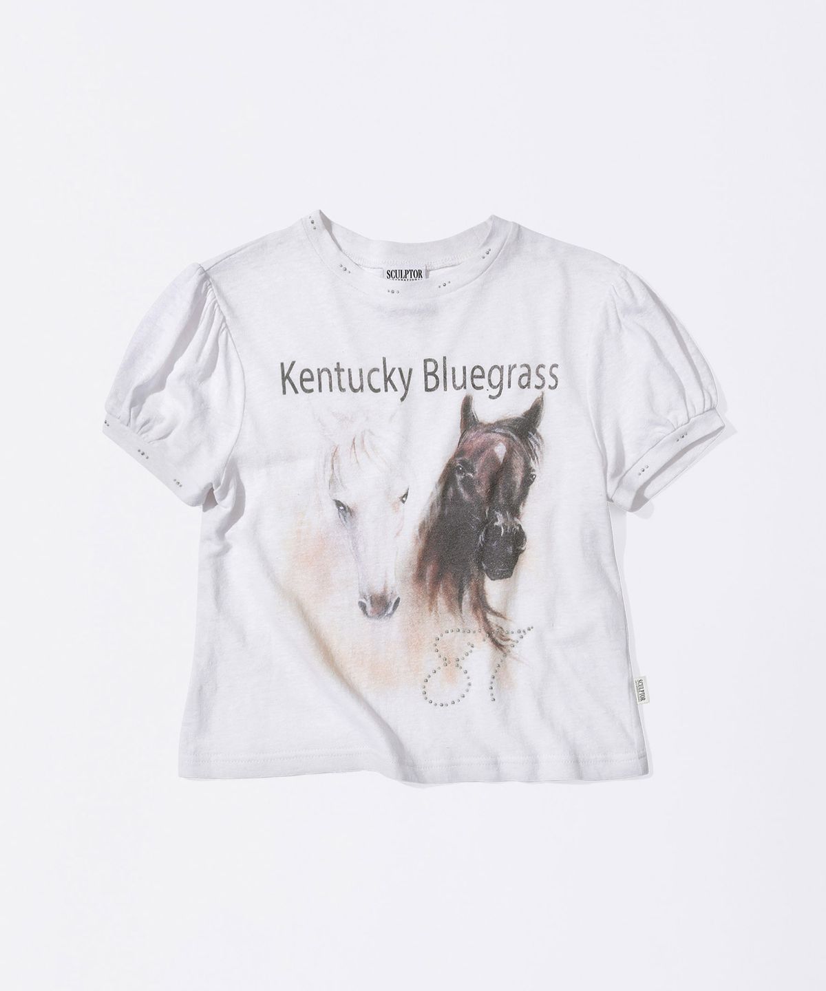 스컬프터(SCULPTOR) Kentucky Stud Baby Tee Cream