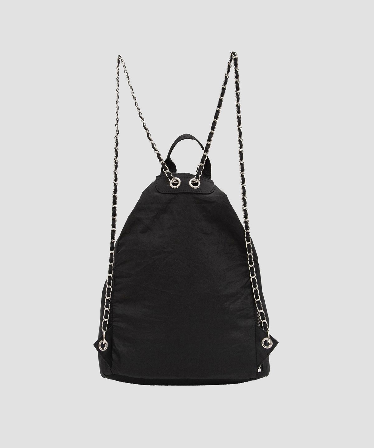 로라로라(ROLAROLA) NYLON CHAIN BACKPACK BLACK