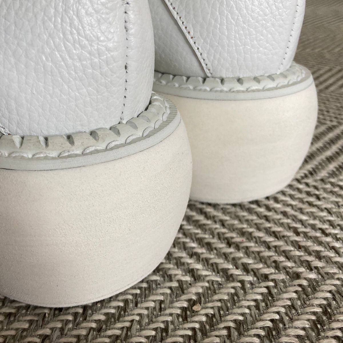 조앤슈(JOENSHOE) 링클 5cm 오버솔 옥스퍼드 오플화이트