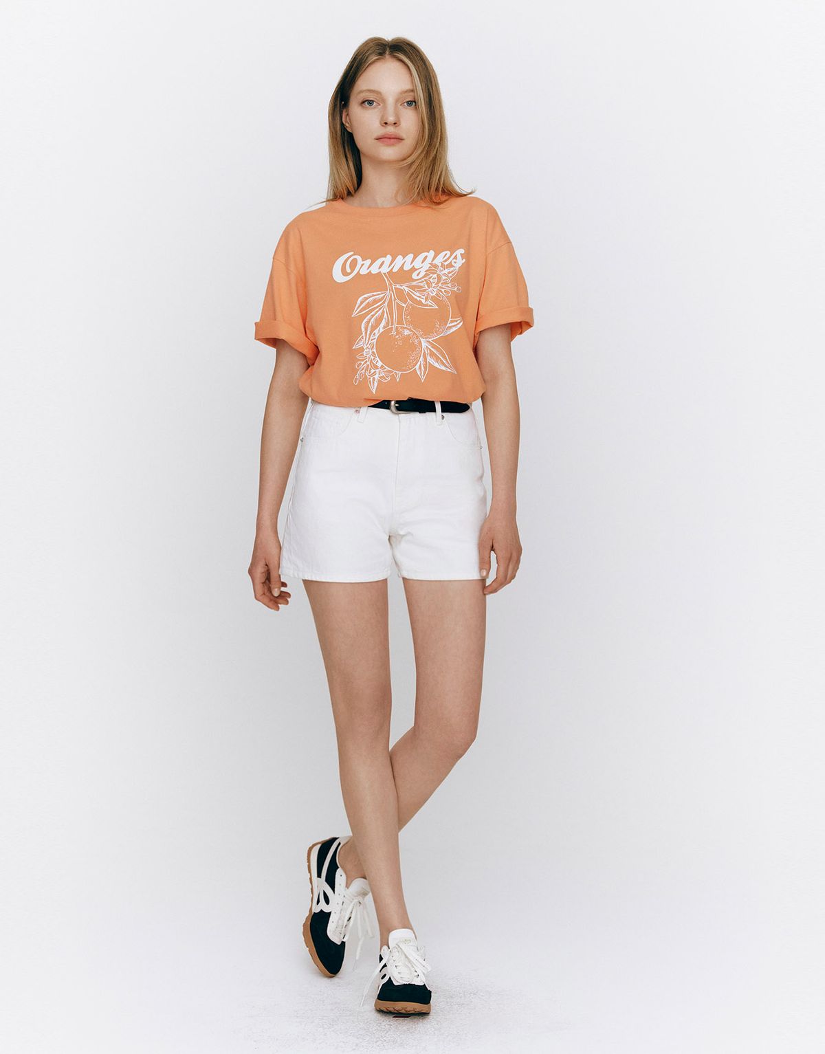 지오다노(GIORDANO) 오버핏 그래픽 티셔츠(Fruit) 395517 [6color]
